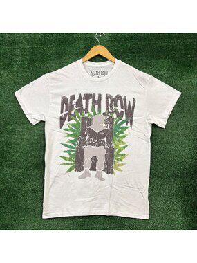 Death Row Records Electric Chair white T-Shirt Size Medium